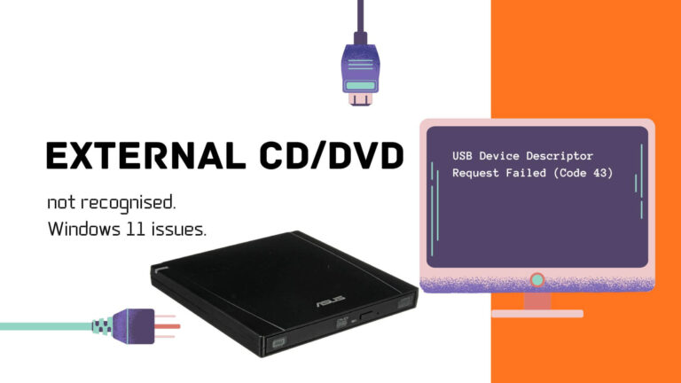 USB Device Descriptor Request Failed (Code 43)